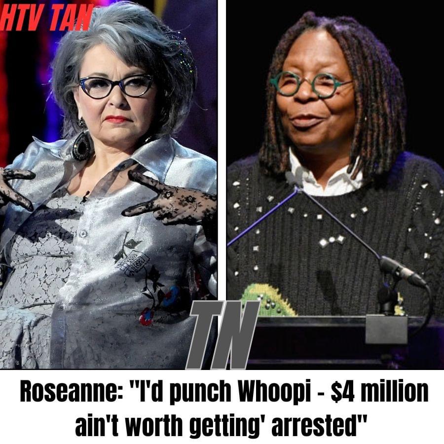 Roseanne turns down an easy $4 million for a week on the view: “I’d punch Whoopi – $4 million ain’t worth getting’ arrested”